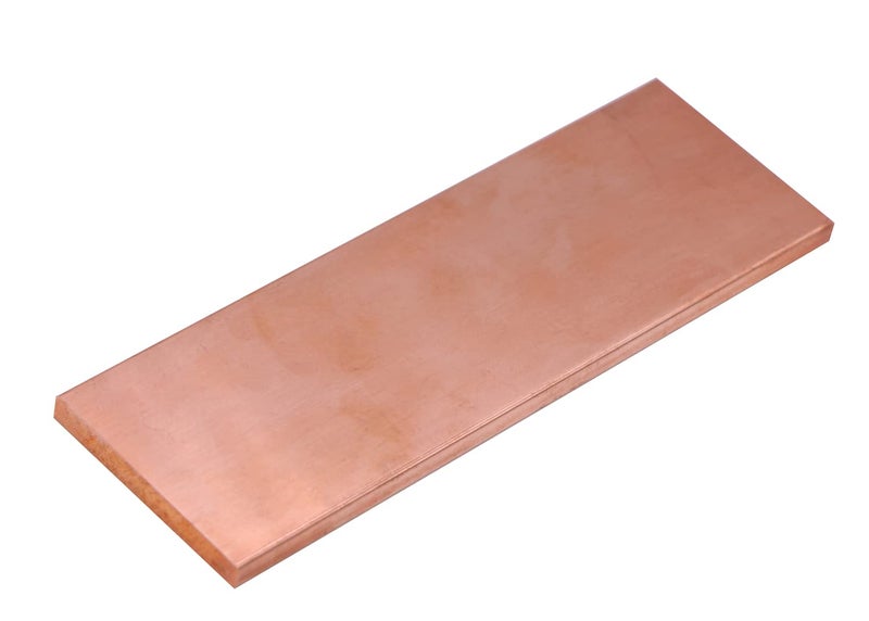 VERNUOS 1/4" x 2" C110 Copper Flat BAR 6" Long Solid .23" Plate Mill - Image 1